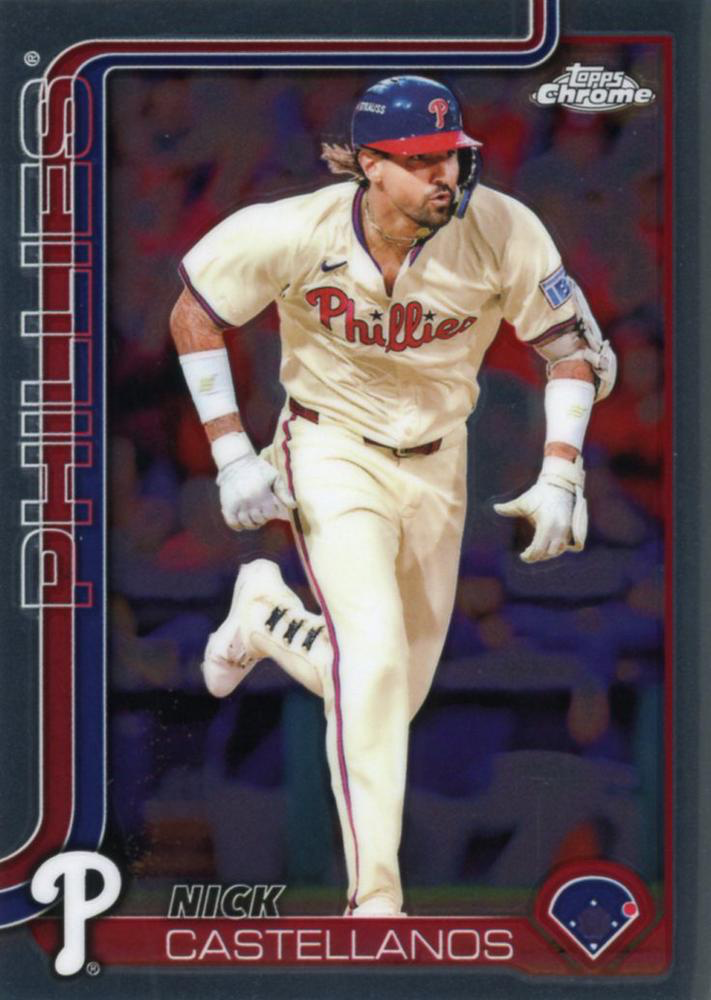 2025 Topps Chrome MLB Nick Castellanos #226 Philadelphia Phillies