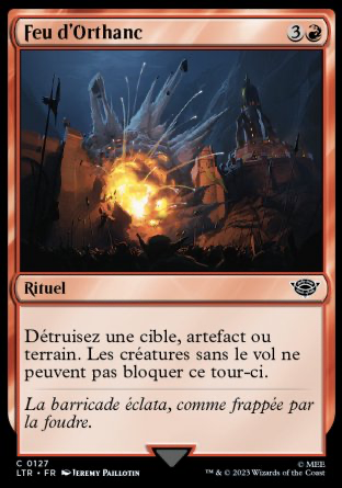 2023 Magic MTG Le Seigneur des Anneaux Feu d'Orthanc LTR #127