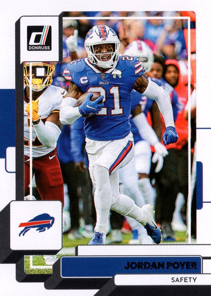 2022 Panini Donruss Jordan Poyer #119 Buffalo Bills