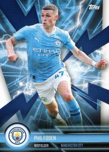 2023 Topps Manchester City Fan Set Super Electric Phil Foden #MANS-2