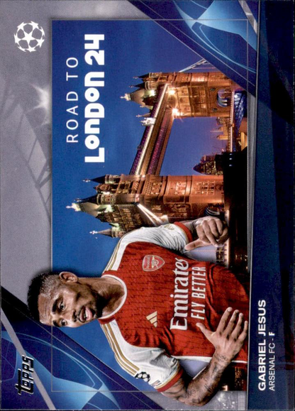 2023 Topps UCC Road to the Final Gabriel Jesus RF-2 Arsenal FC