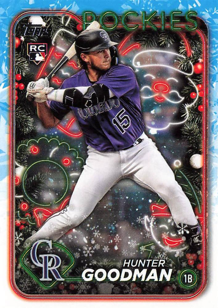2024 Topps Holiday Hunter Goodman RC Colorado Rockies #H178