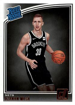 2018 Panini Donruss Rated Rookie Dzanan Musa #187 Brooklyn Nets