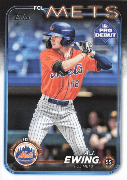 2024 Topps Pro Debut A.J. Ewing #PD-48 FCL Mets