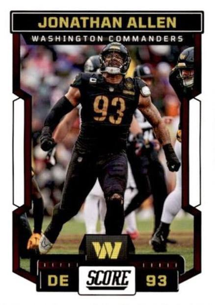 2023 Panini Score Football Jonathan Allen Washington Commanders #259