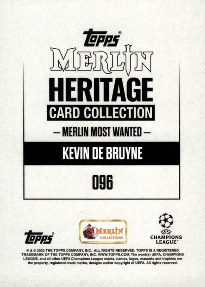 2023 Topps Merlin Heritage UCC Kevin De Bruyne MMW #96 Manchester City
