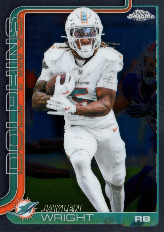 2025 Topps Chrome NFL Jaylen Wright #190 Miami Dolphins