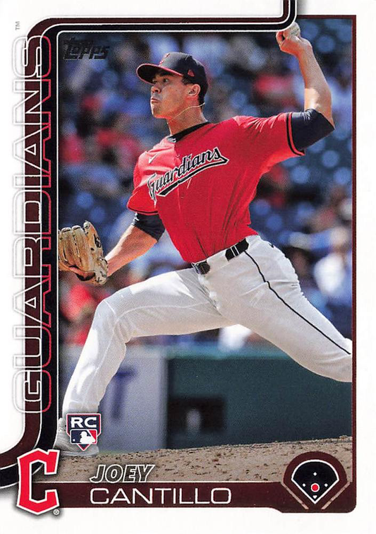 2025 Topps Series 1 Joey Cantillo RC Cleveland Guardians #318