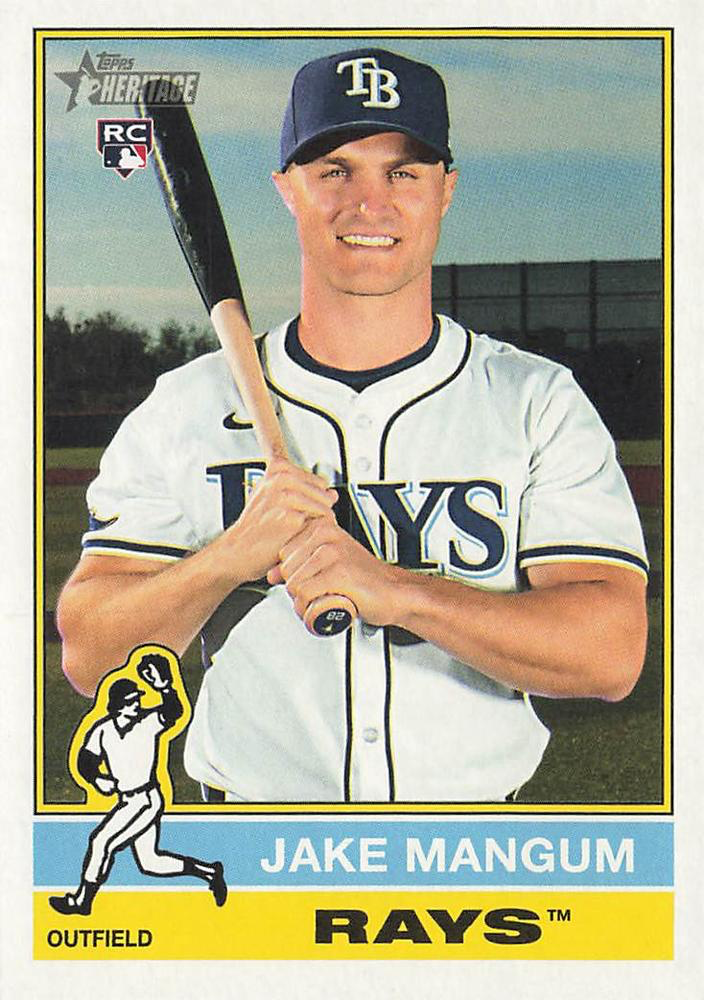 2025 Topps Heritage Jake Mangum RC #693 Tampa Bay Rays