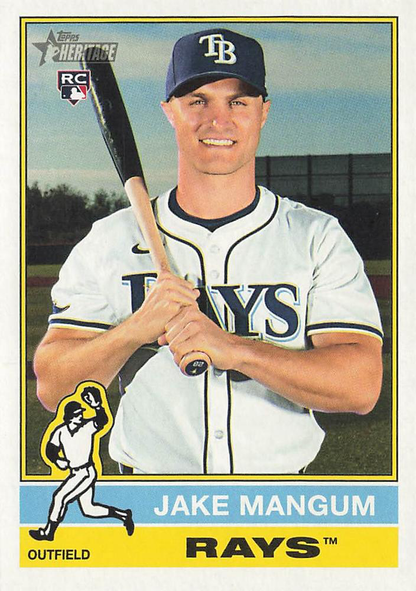 2025 Topps Heritage Jake Mangum RC #693 Tampa Bay Rays