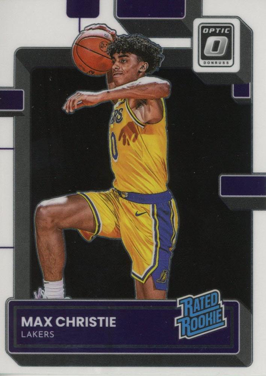 2022 Panini Donruss Optic Max Christie Rated Rookie #233 Los Angeles Lakers