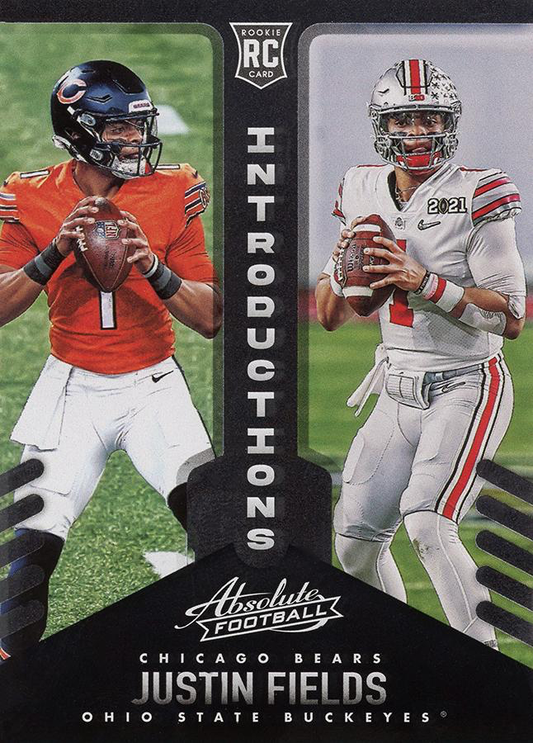 2021 Panini Absolute Introductions Justin Fields #INT-8 Chicago Bears