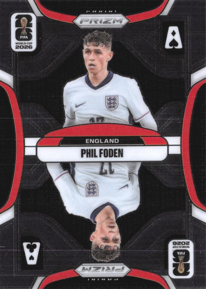 2026 Panini Prizm World Cup Aces Phil Foden #15 Angleterre