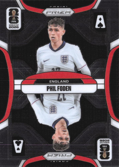 2026 Panini Prizm World Cup Aces Phil Foden #15 Angleterre