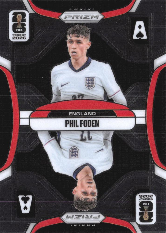 2026 Panini Prizm World Cup Aces Phil Foden #15 Angleterre