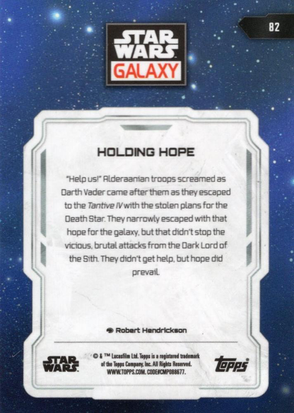 2024 Topps Chrome Star Wars Galaxy Holding Hope #82