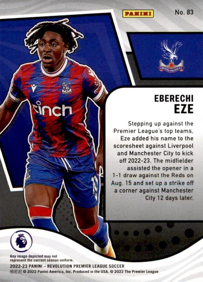 2022 Panini Revolution Premier League Eberechi Eze #83 Crystal Palace