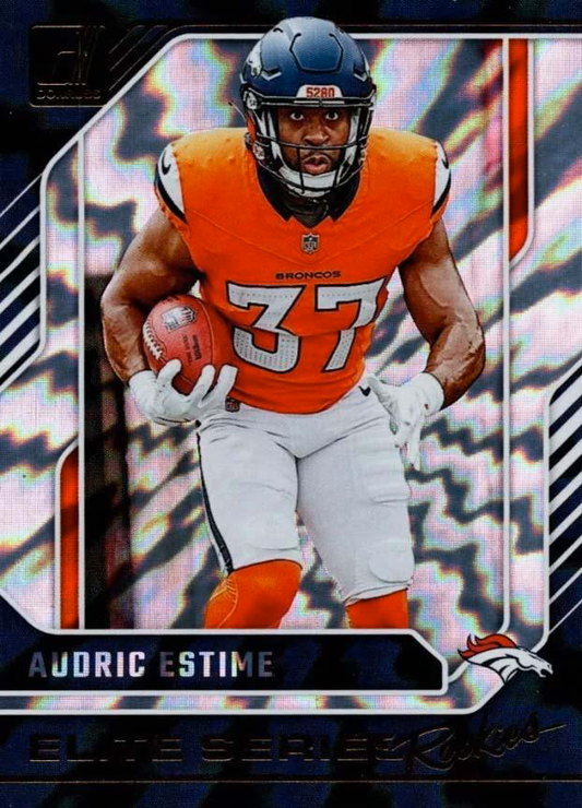2024 Panini Donruss Elite Series Rookies Audric Estime #19 Denver Broncos