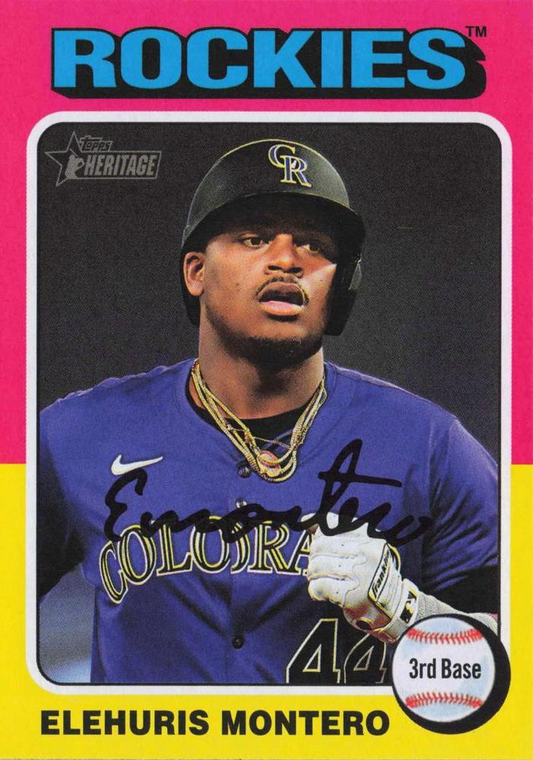 2024 Topps Heritage Elehuris Montero Colorado Rockies #517