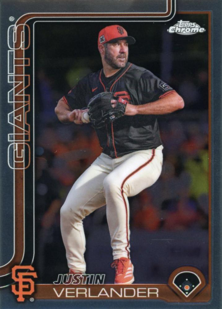 2025 Topps Chrome MLB Justin Verlander #242 San Francisco Giants