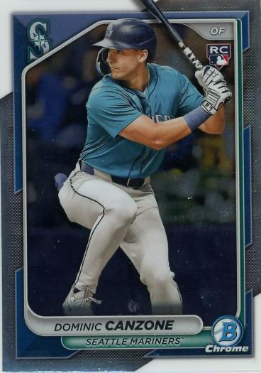 2024 Topps Bowman Chrome Dominic Canzone RC Seattle Mariners #60