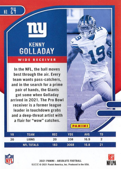 2021 Panini Absolute Retail Kenny Golladay #24 New York Giants