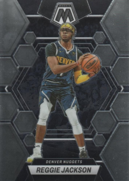 2022 Panini Mosaic Reggie Jackson #52 Denver Nuggets