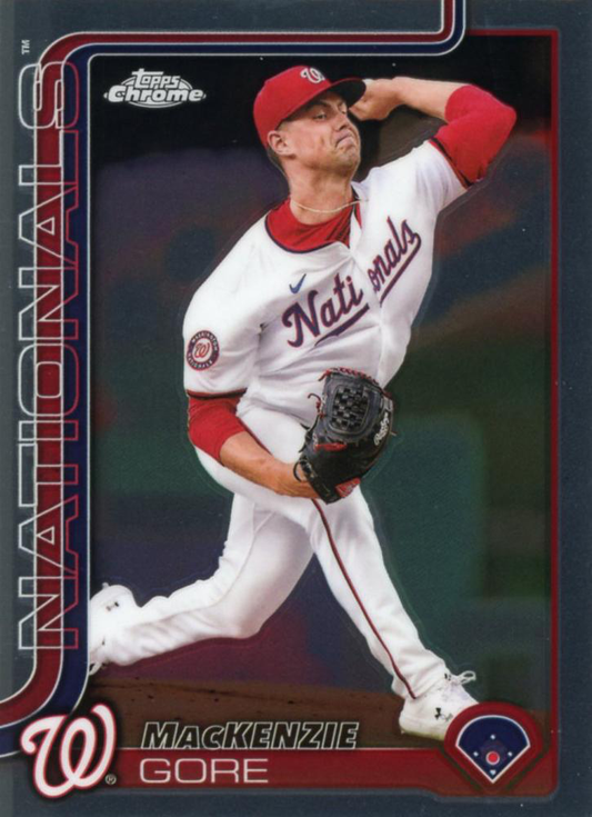 2025 Topps Chrome MLB MacKenzie Gore #160 Washington Nationals