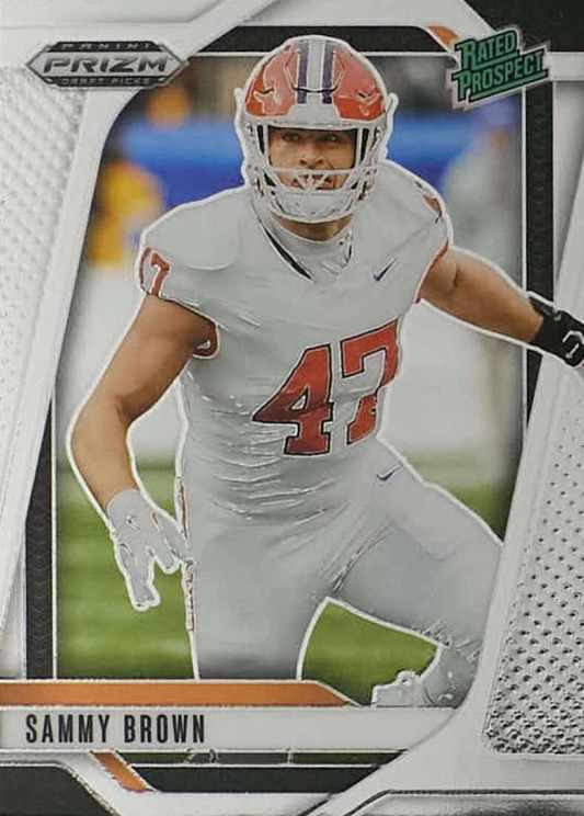 2025 Panini Prizm Draft Picks Sammy Brown #153 Clemson Tigers