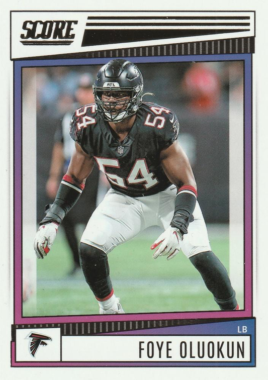 2022 Panini Score Foye Oluokun Atlanta Falcons #42