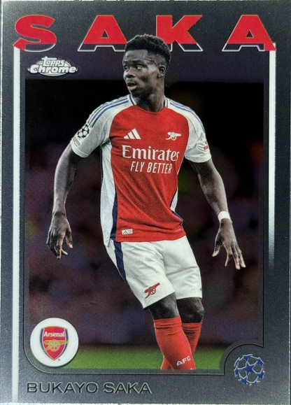 2024 Topps Chrome UCC Bukayo Saka #77 Arsenal