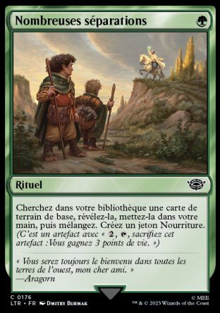 2023 Magic MTG Le Seigneur des Anneaux Nombreuses séparations LTR #176