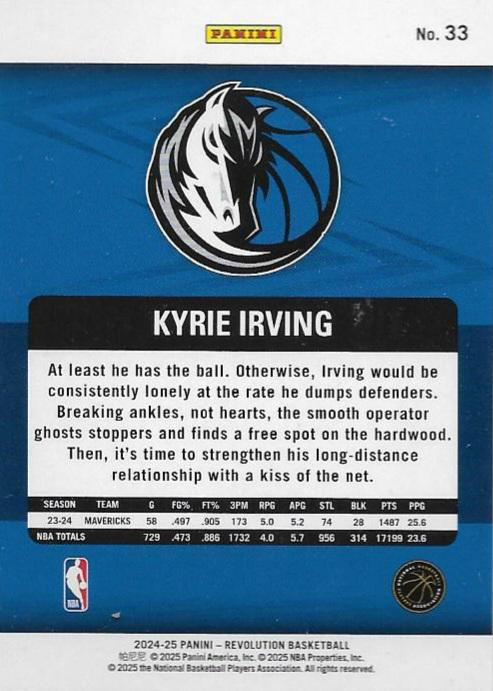 2024 Panini Revolution Kyrie Irving #33 Dallas Mavericks