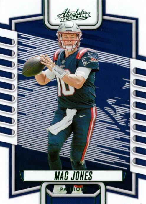 2023 Panini Absolute green parallel Mac Jones #14 New England Patriots