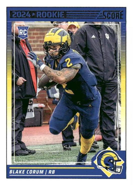 2024 Panini Score Football Blake Corum Los Angeles Rams #389 RC