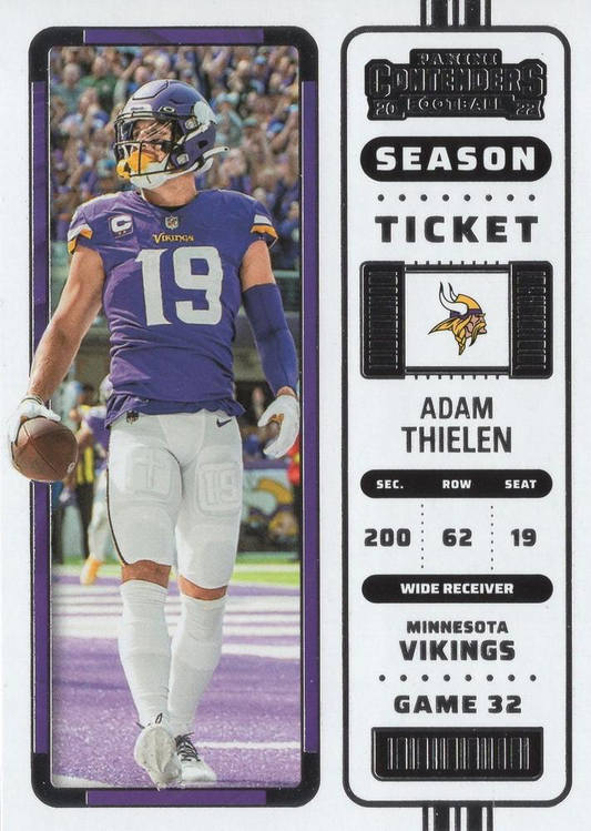 2022 Panini Contenders Adam Thielen Minnesota Vikings #57