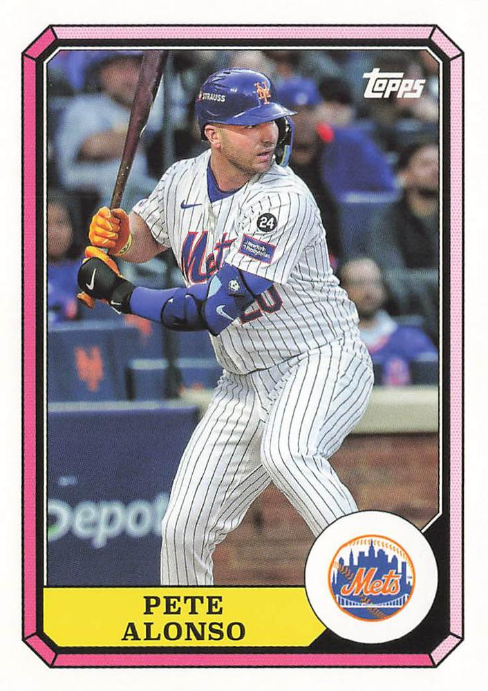 2025 Topps Archives 1987 Topps Boardwalk And Baseball Pete Alonso #87BB-10 New York Mets