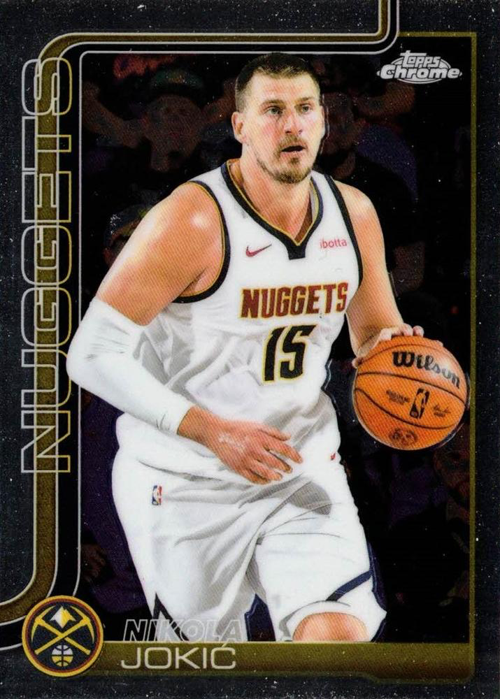 2025 Topps Chrome NBA Nikola Jokic #25 Denver Nuggets