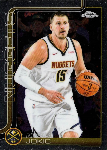 2025 Topps Chrome NBA Nikola Jokic #25 Denver Nuggets