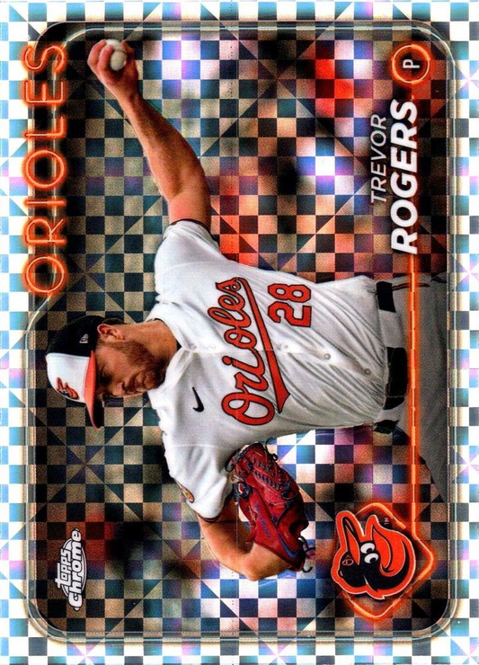 2024 Topps Chrome Update X-Fractor Parallel Trevor Rogers Baltimore Orioles #USC16