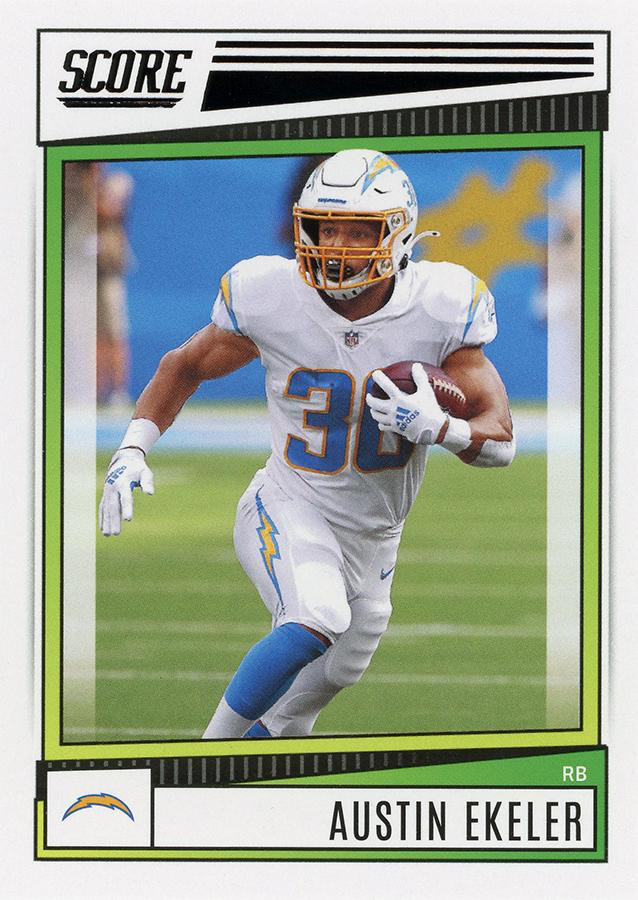 2022 Panini Score Austin Ekeler Los Angeles Chargers #137
