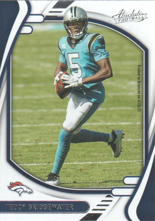 2021 Panini Absolute Retail Teddy Bridgewater #40 Denver Broncos