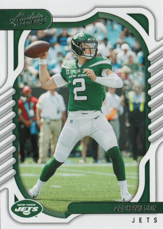 2022 Panini Absolute Zach Wilson #99 New York Jets