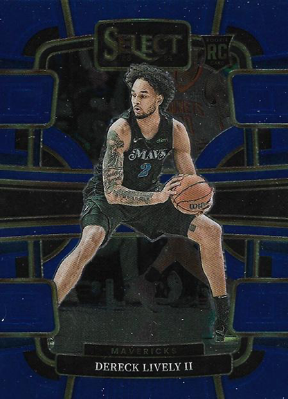 2023 Panini Select NBA Blue Dereck Lively II RC #76 Dallas Mavericks