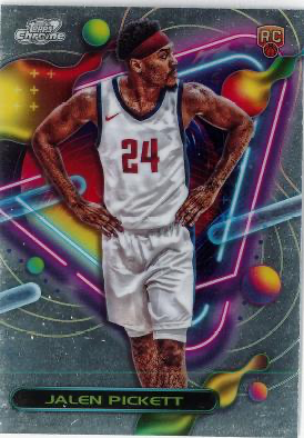 2023 Topps Chrome Cosmic Jalen Pickett RC #179 Denver Nuggets