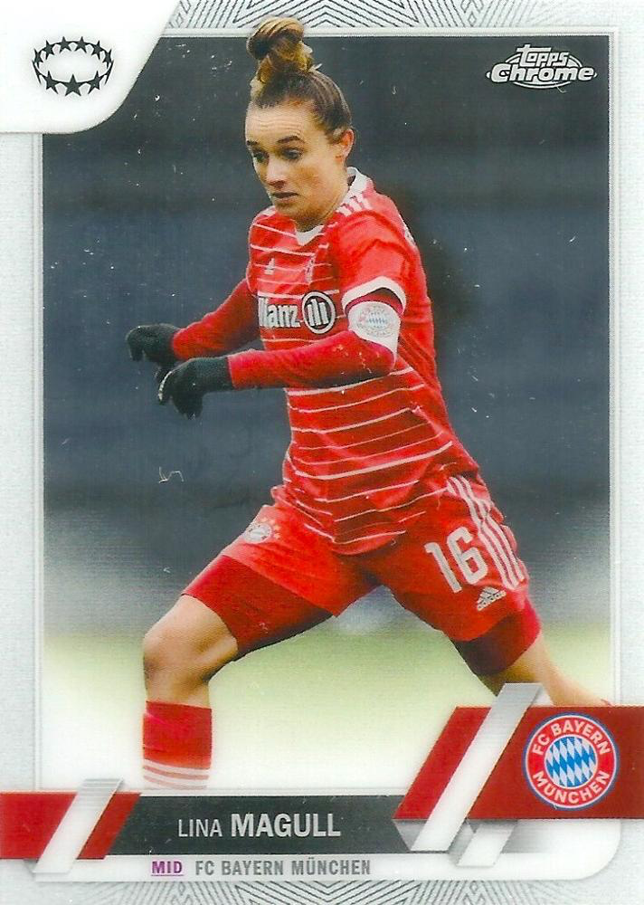 2022 Topps Chrome UCC Women's Lina Magull #90 FC Bayern Munchen