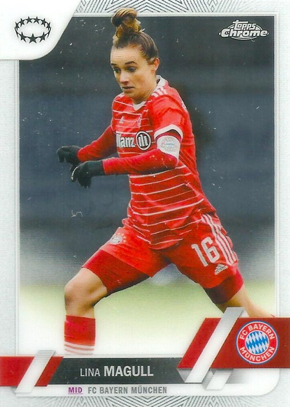 2022 Topps Chrome UCC Women's Lina Magull #90 FC Bayern Munchen