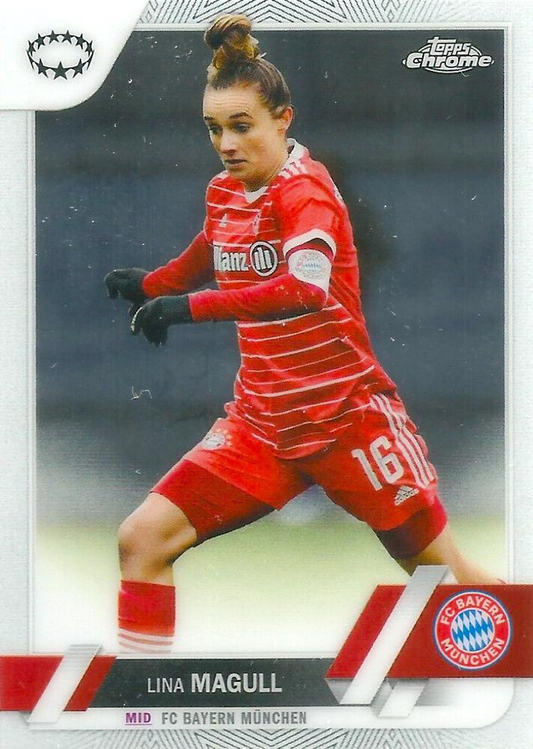 2022 Topps Chrome UCC Women's Lina Magull #90 FC Bayern Munchen