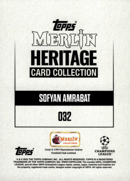 2023 Topps Merlin Heritage UCC Sofyan Amrabat #32 Manchester United