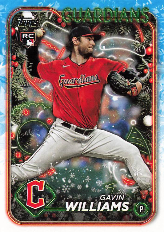 2024 Topps Holiday Gavin Williams RC Cleveland Guardians #H173